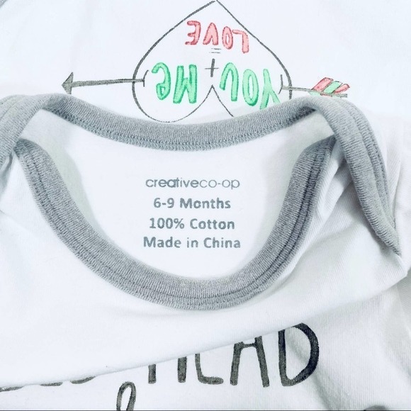 CREATIVE Co-op “Bed Head & Up All Night” Onesie - Picture 6 of 6